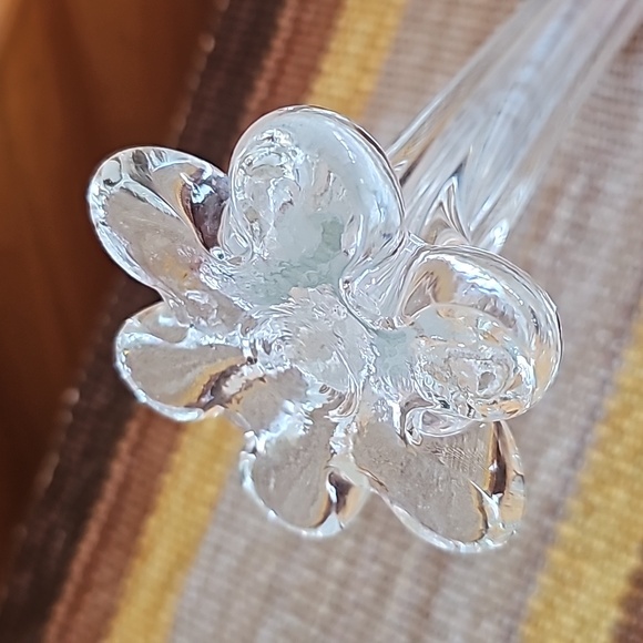 Twisted Glass Tall Bud Vase - Picture 3 of 5